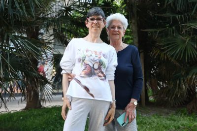 Natalia del Campo junto a su madre Luisa Martin